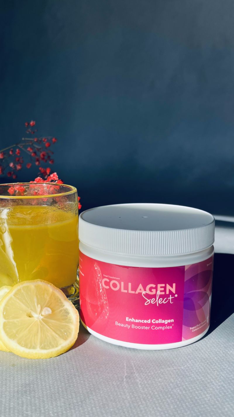 Collagen Select prepared as a tropical drink